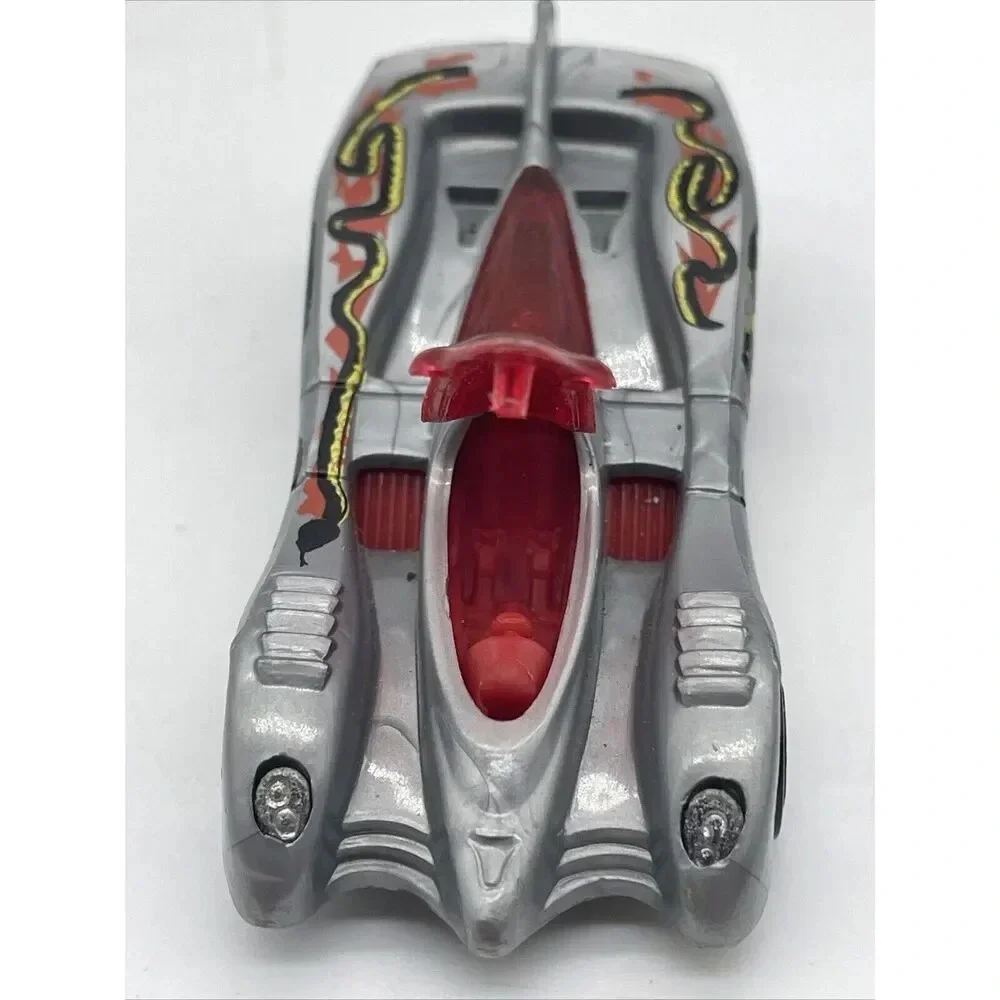 Hot Wheels Power Piston Silver‎ With Black Green & Red Serpent 3” Vintage 1994